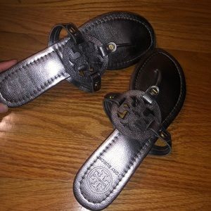 Tory Burch Silver Miller Sandals